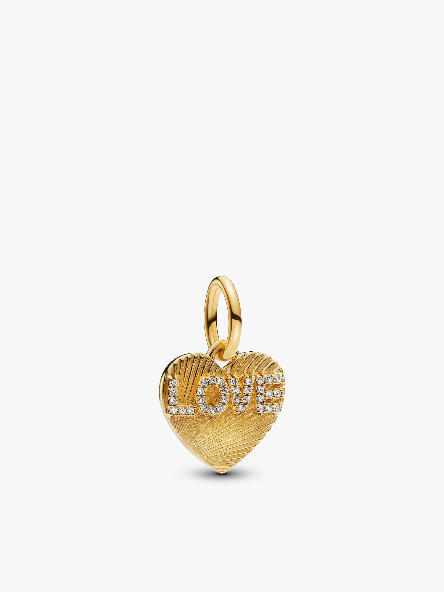 Charm pendente a cuore Love da incidere