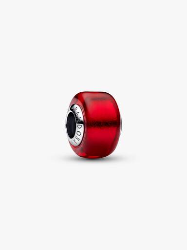 Charm in vetro di Murano rosso