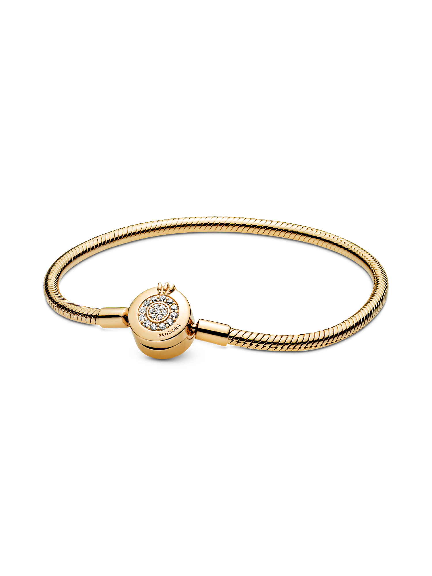 Funkelndes Crown O Schlangen-Gliederarmband