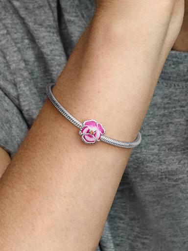 Charm Viola del pensiero rosa