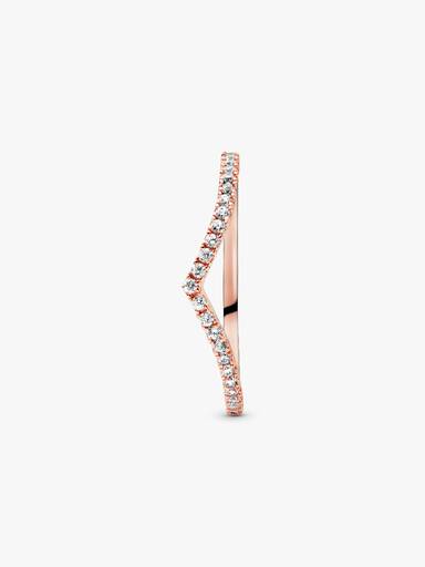 Funkelnder Wishbone Ring