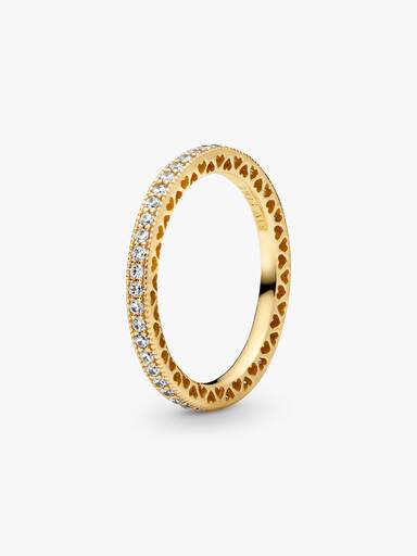 Bague Scintillement & Cœurs