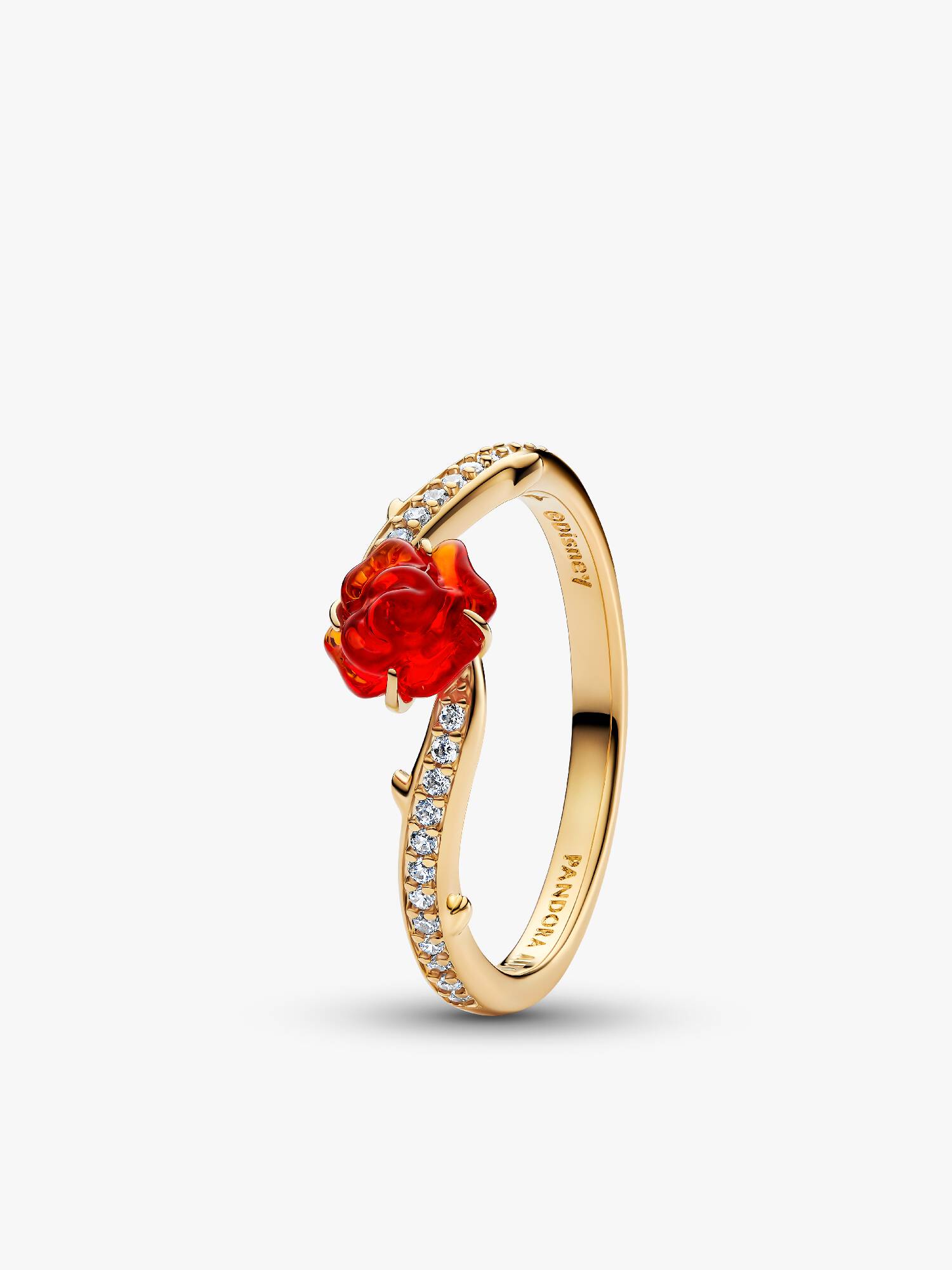 Disney, anello con rosa incantata La Bella e la Bestia