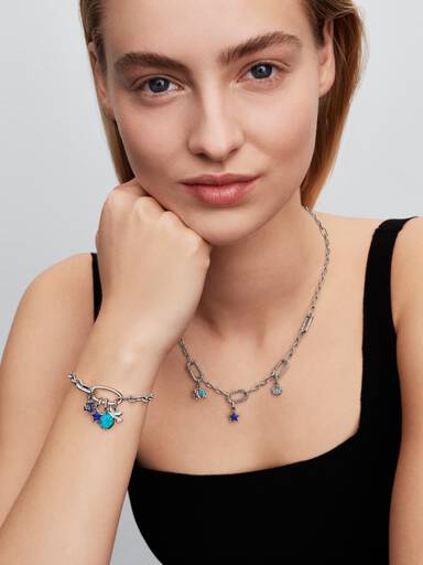 Bracciale Maglia Link Ovale Apribile