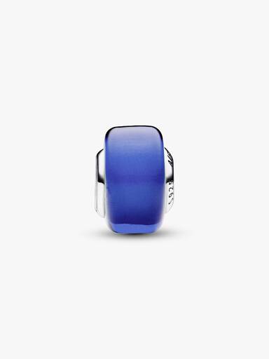Charm mini in vetro di Murano blu
