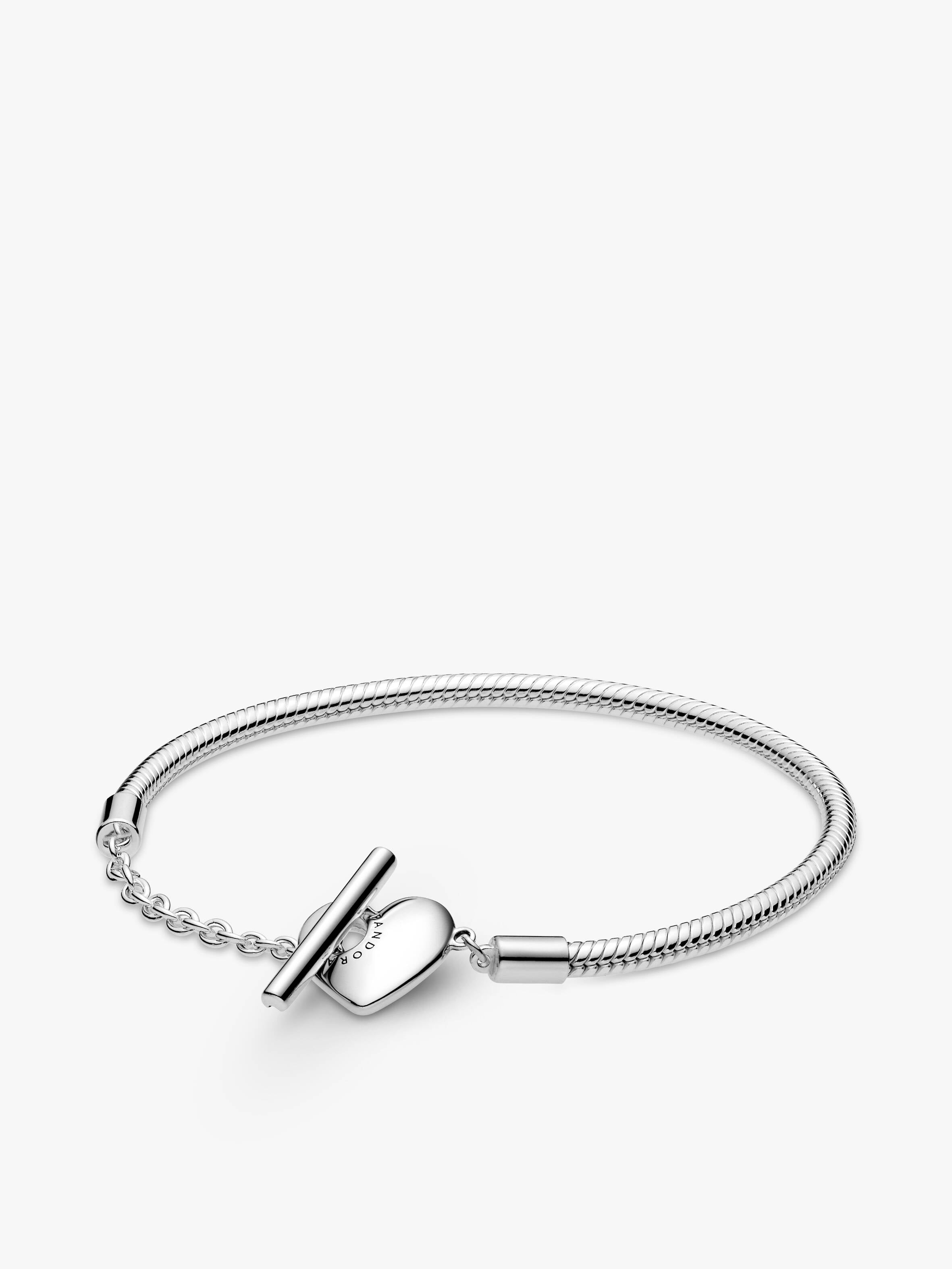 Herz T-Verschluss Schlangen-Gliederarmband