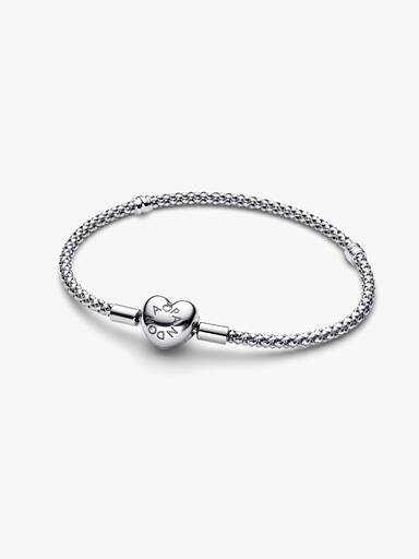 Herzverschluss Gliederarmband mit Nieten