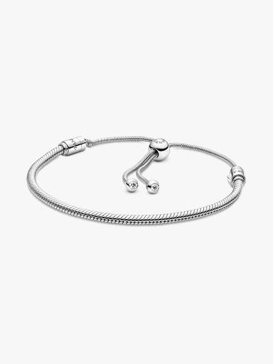 Schlangen-Gliederarmband mit Schiebeverschluss