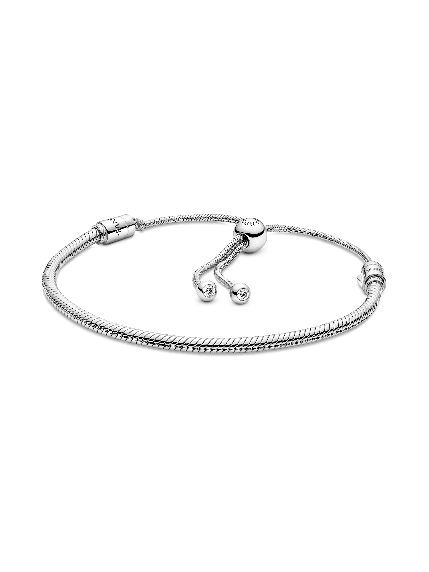 Schlangen-Gliederarmband mit Schiebeverschluss