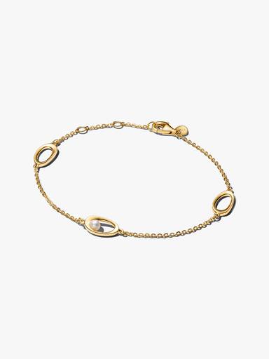 Organisch Geformte Ovale und Behandelte Süßwasserzuchtperle Armband