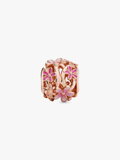 Charm Margherita rosa openwork