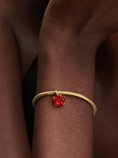 Disney Die Schöne und das Biest Verzauberte Rose Charm-Anhänger