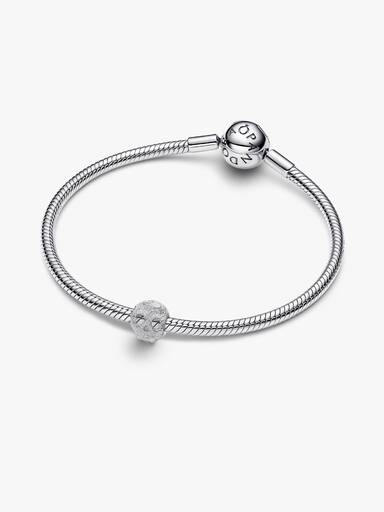 Strukturierter Totenkopf Mini-Charm
