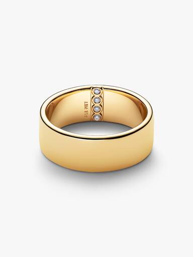 Gravierbares Breites Band Ring