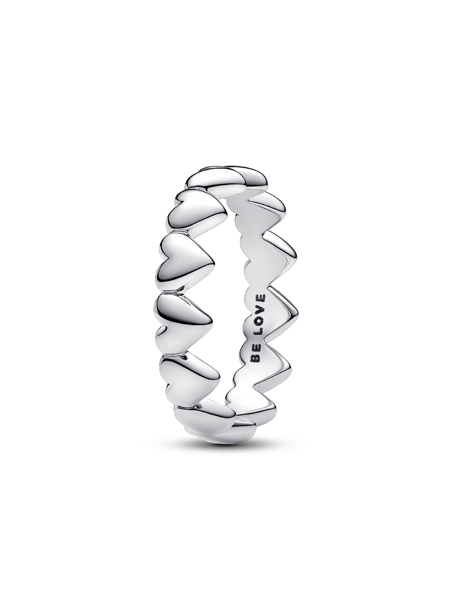 Reihe von Herzen Ring