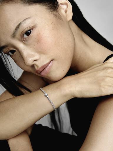 Funkelnder Kranz Tennisarmband