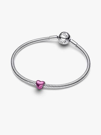 Rosafarbenes Herz Mini-Charm