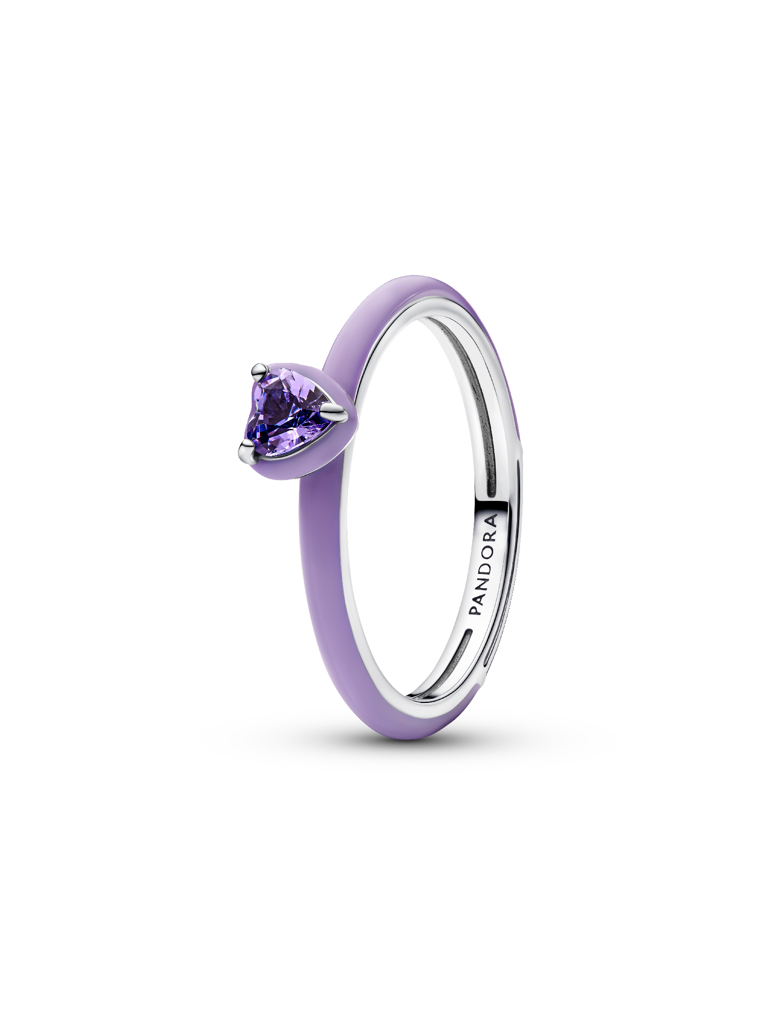 Violettes Chakra Herz Ring