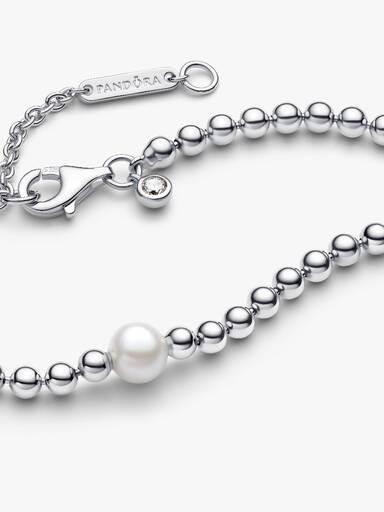 Collana con Perla Coltivata d’Acqua Dolce Trattata e Sfere