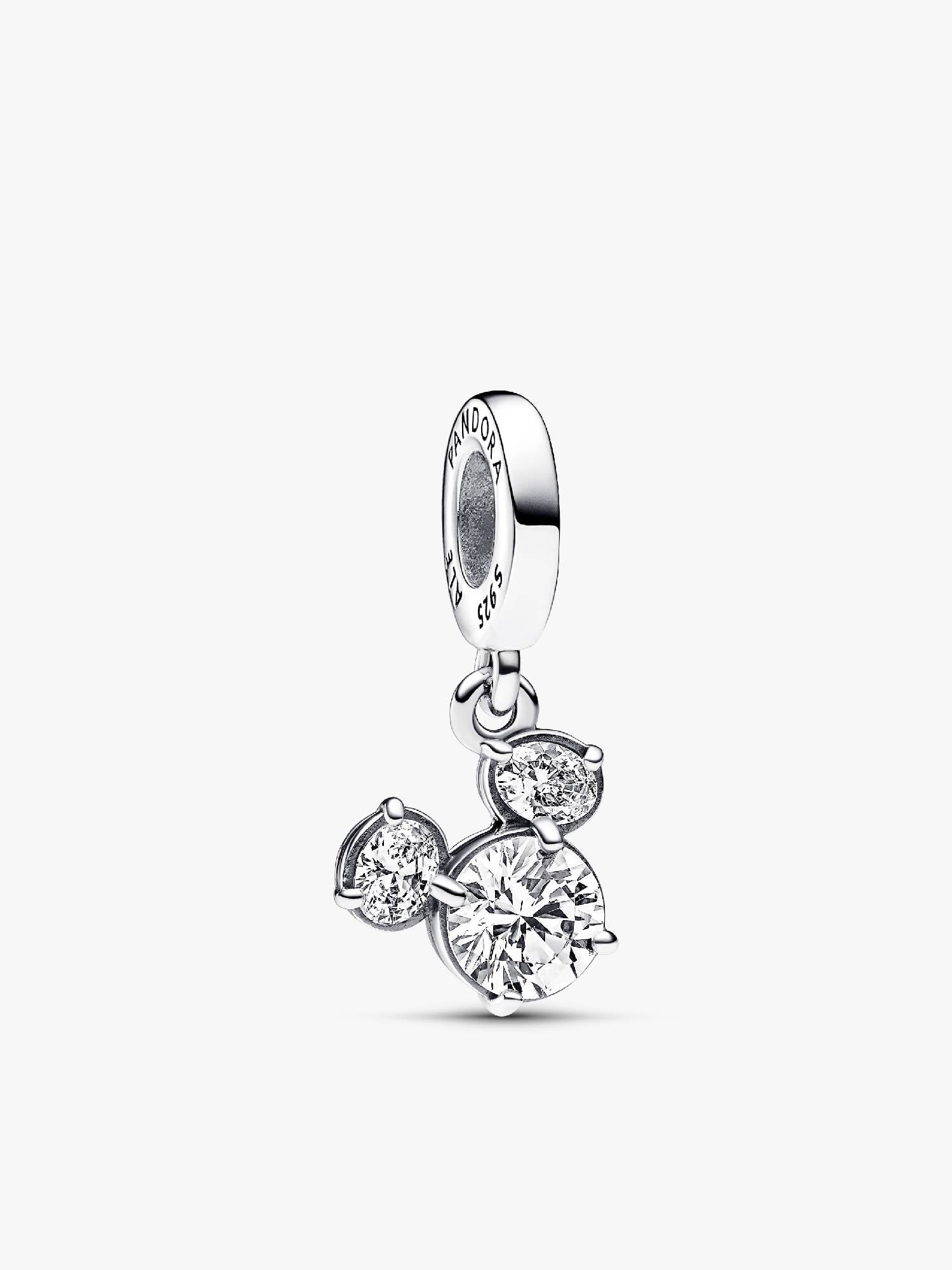 Disney Micky Maus Funkelnder Kopf Silhouette Charm-Anhänger