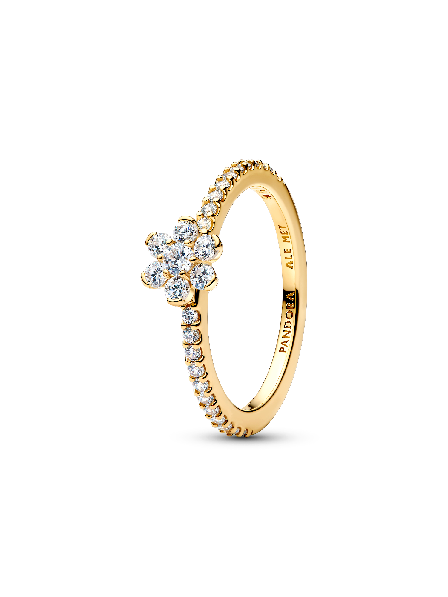 Funkelnde Blume Ring