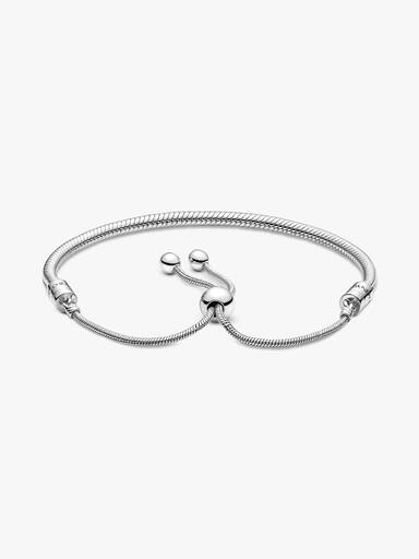 Schlangen-Gliederarmband mit Schiebeverschluss