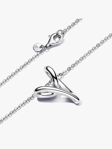Collana Cuore Linea Sinuosa