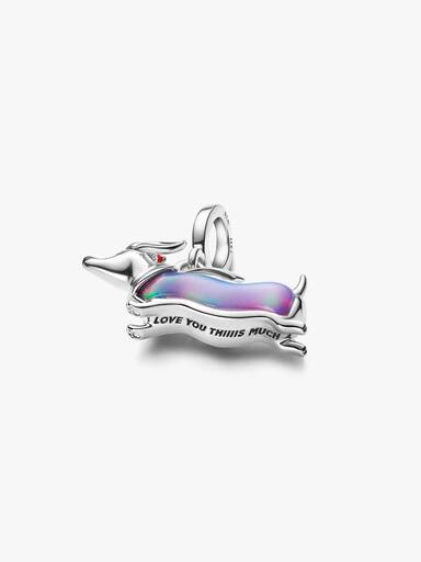 Charm Pendant Teckel Noël