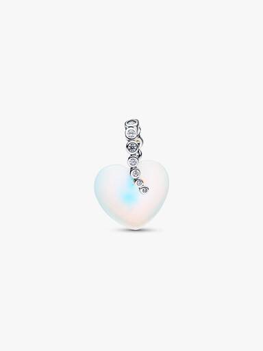 Charm Pendant Étoile Filante & Cœur
