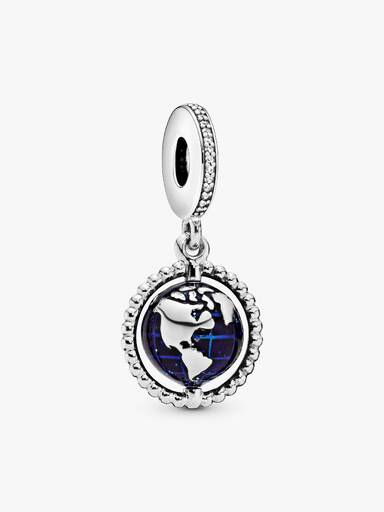 Drehender Globus Charm-Anhänger