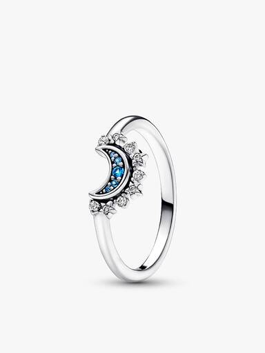 Funkelndes Sonnen- und Mond-Ring-Set