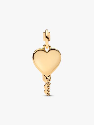 Pendentif Clé Cœur Gravable