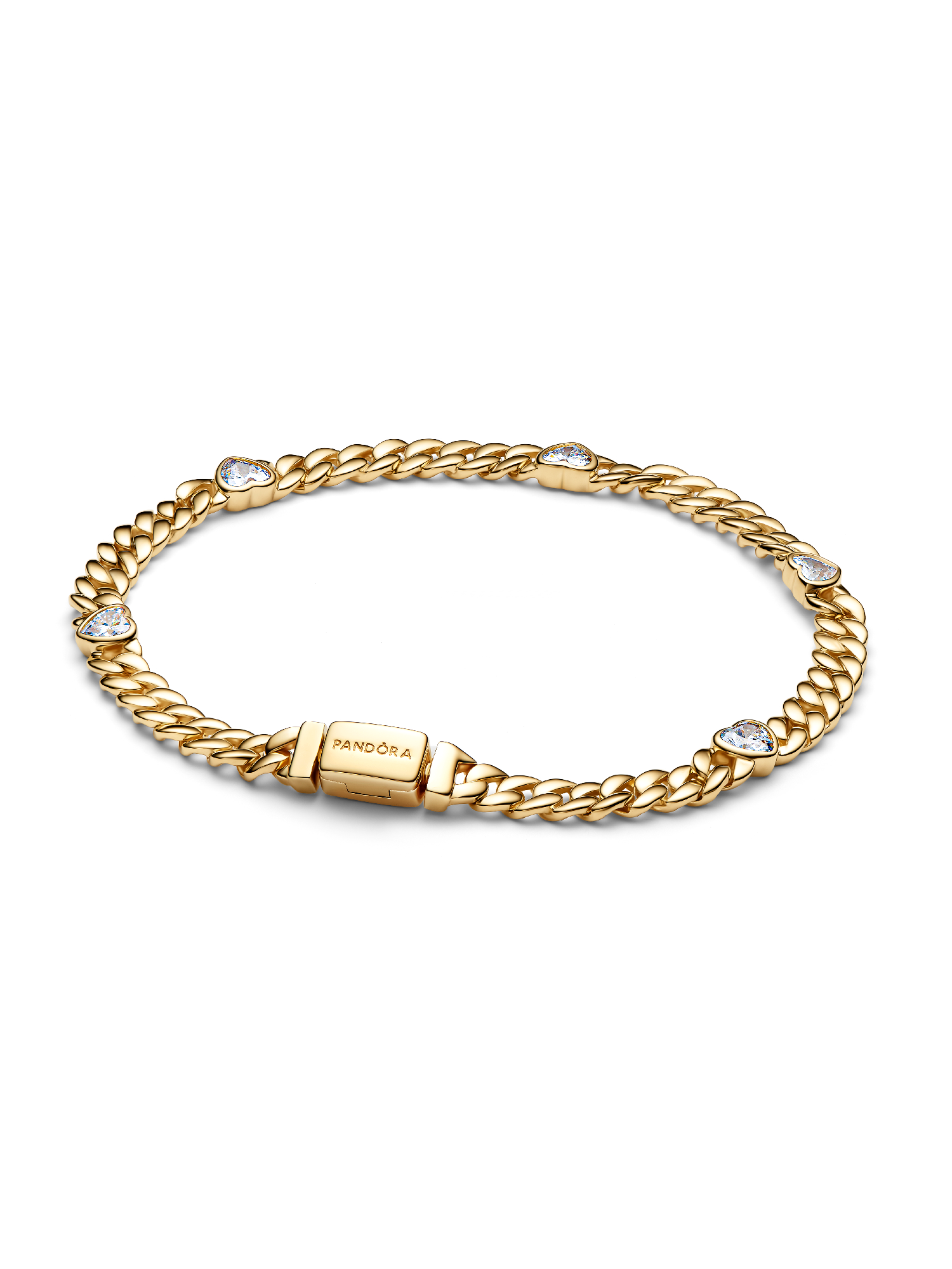 Herz Cuban-Gliederarmband