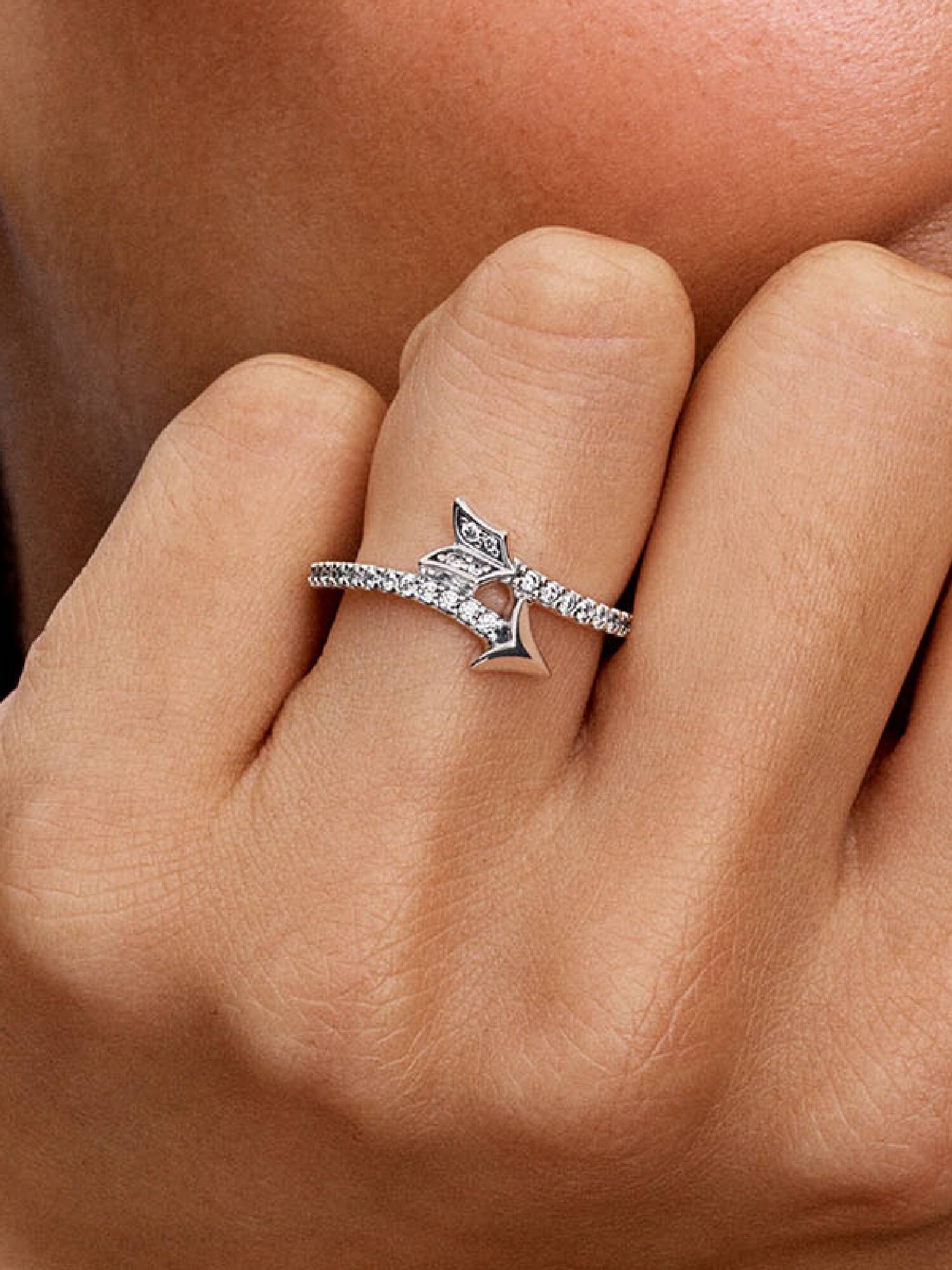 Bague Flèche Scintillante