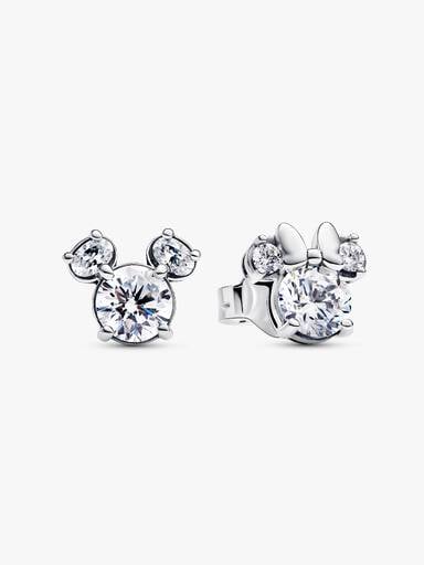 Clous d'Oreilles Scintillants Disney Mickey & Minnie