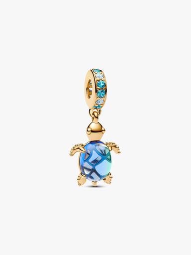 Charm pendente Tartaruga marina in vetro di Murano