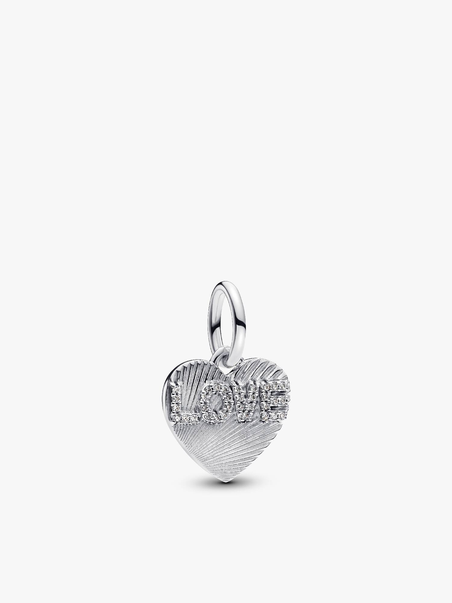 Charm pendente a cuore Love da incidere