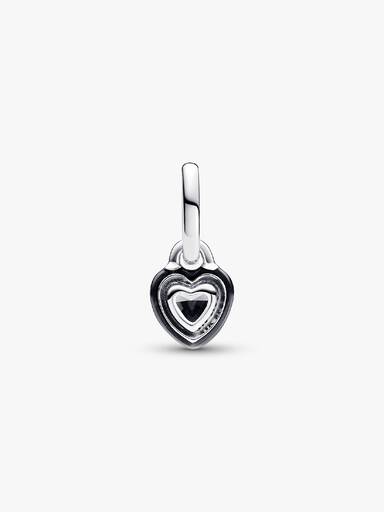 Mini charm pendente nero con cuori Il mio chakra Pandora ME