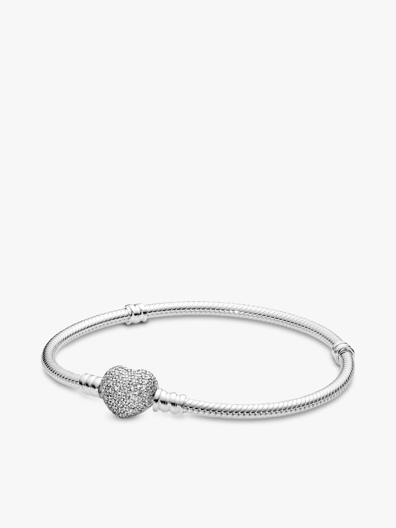 Bracelet Maille Serpent & Cœur Scintillant