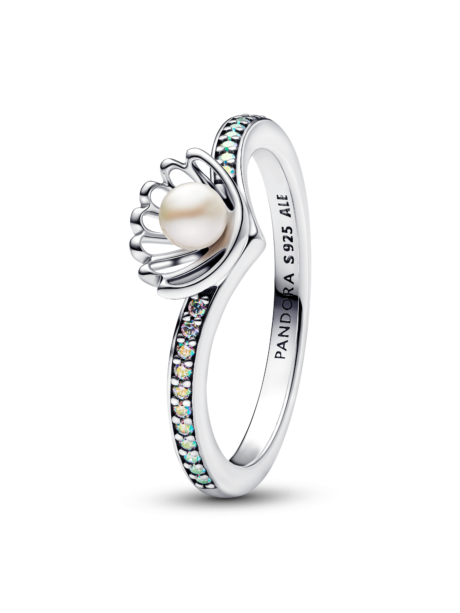 Disney Prinzessin Arielle Muschel Behandelte Süßwasserzuchtperle Ring