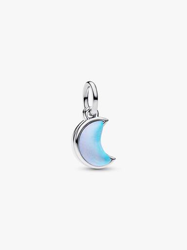 Charm pendente Falce di luna doppio