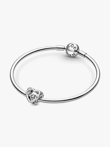 Charm Cuori infiniti intrecciati