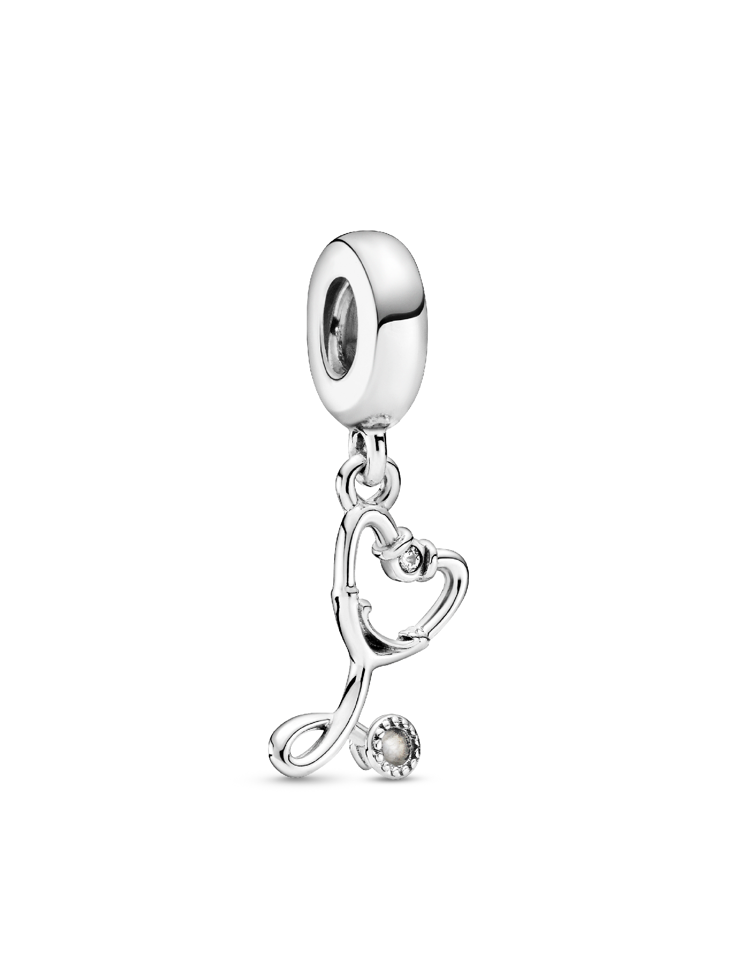 Charm Pendente A Cuore Con Croce In Argento Sterling 925 - Finitura Invecchiata (Antiqued) - Cod. PA1350BX1 - 5