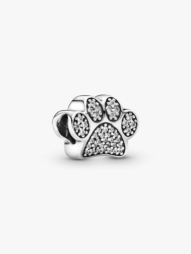 Funkelnder Pfotenabdruck Charm