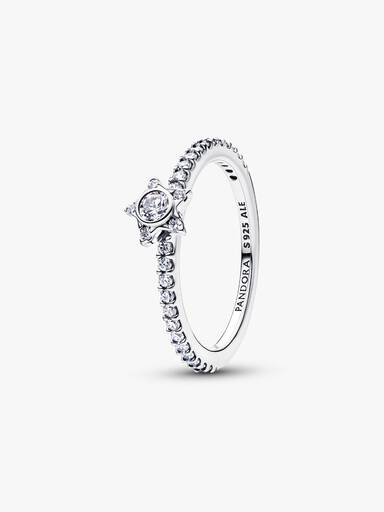 Bague Pavée Étoile Scintillante