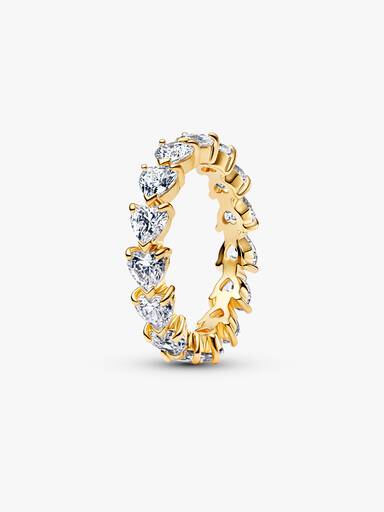 Anello a fascia Cuori
