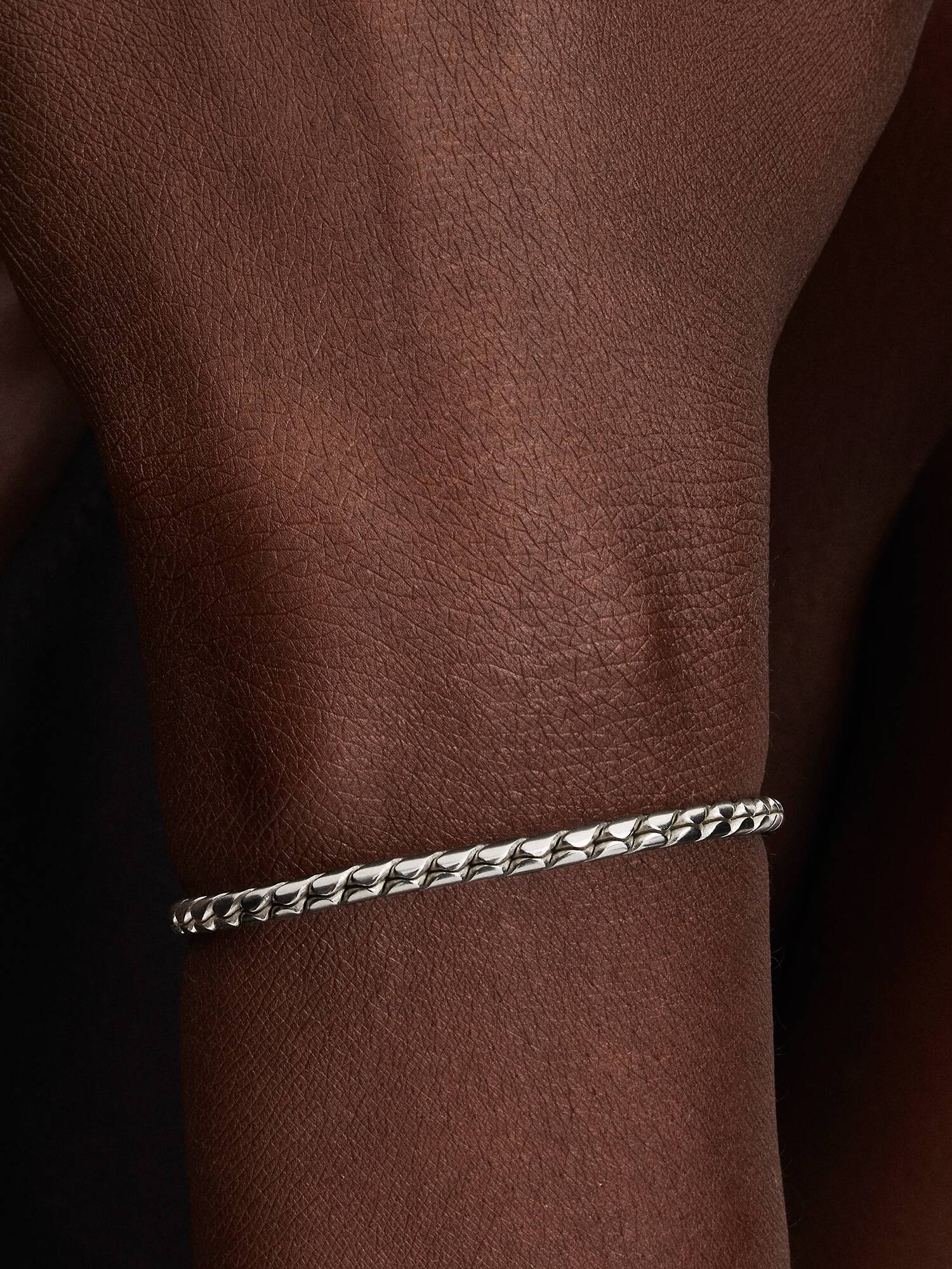 Bracelet Maille Ailée Fermoir Rond