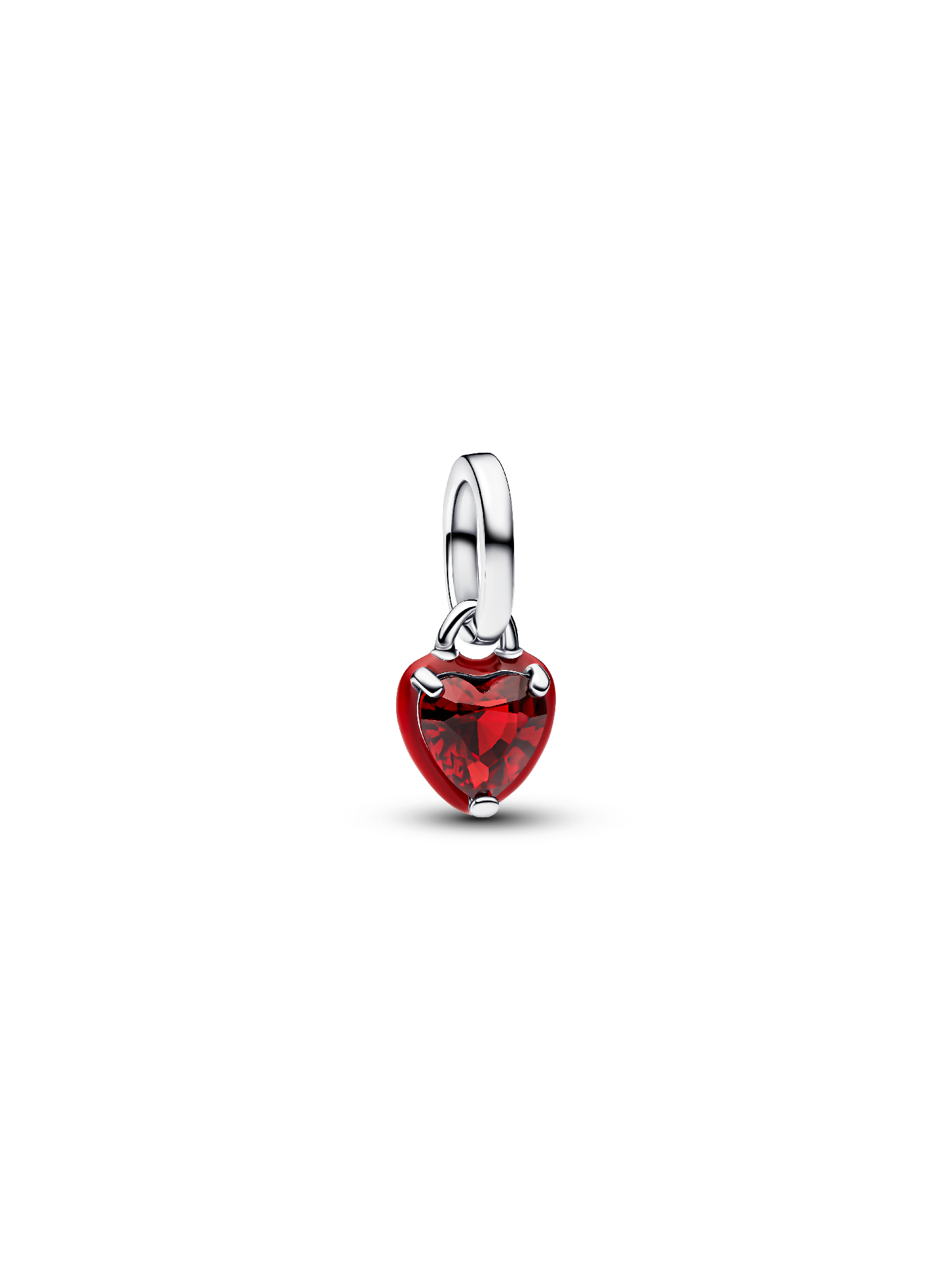 Rotes Chakra-Herz Mini-Charm-Anhänger