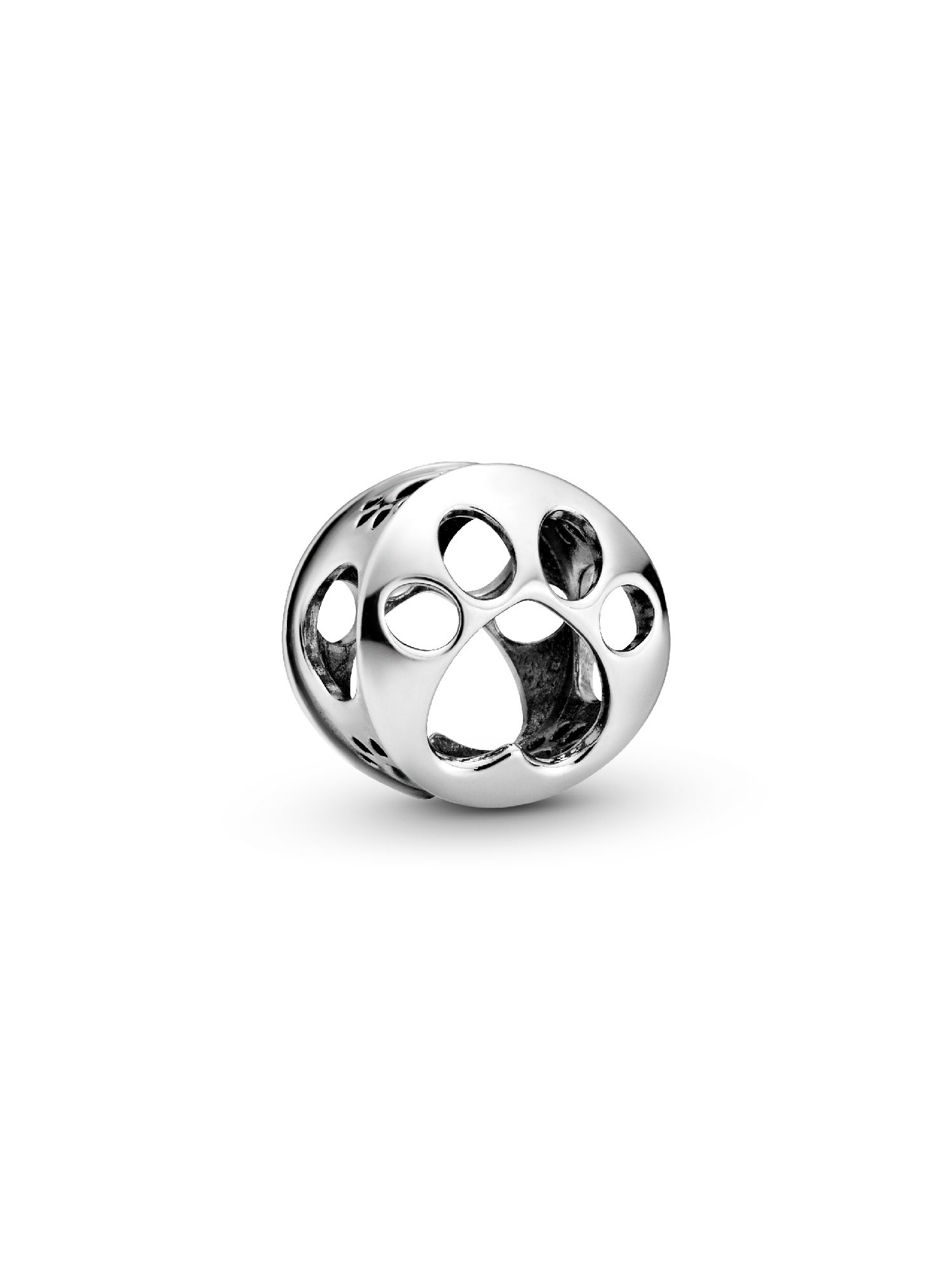 Offen gearbeiteter Hundepfotenabdruck Charm