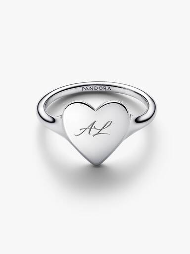 Gravierbares Herz Ring